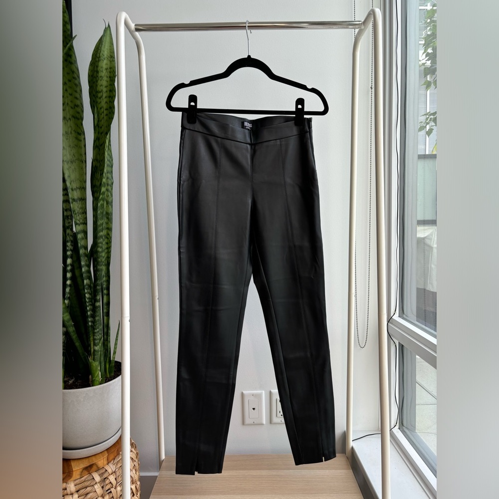 ZARA | Faux Leather Pants Leggings Black Size M